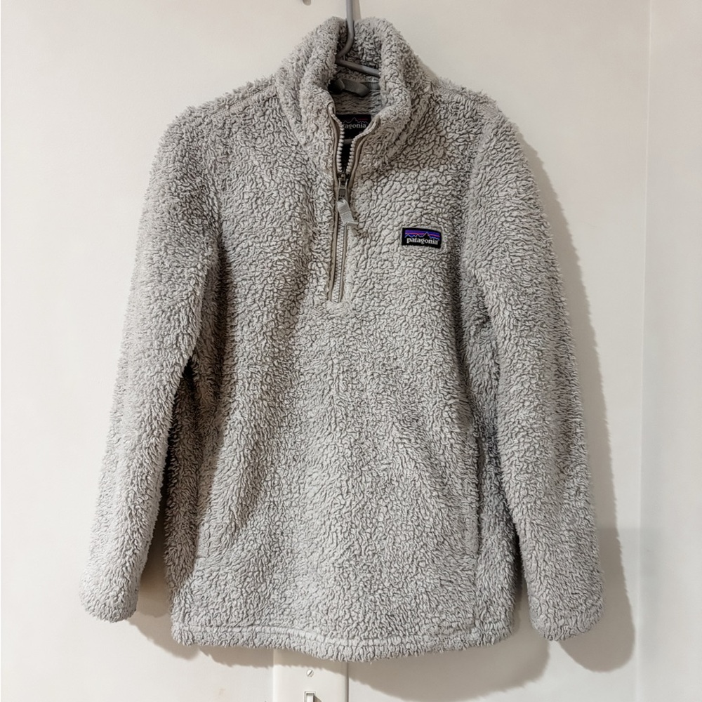 Patagonia Kids Light Gray Fleece Jacket